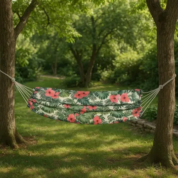 Гамак Jumi Garden тканинний з чохлом тропік