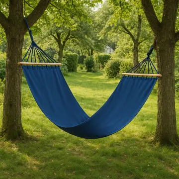 Гамак Jumi Garden тканинний з планкою синій