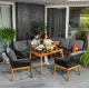 Image 12 for Комплект садових меблів Di Volio Albenga чорний