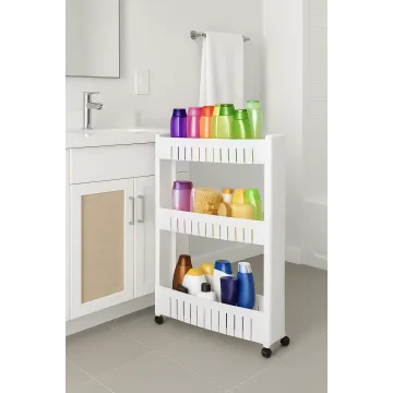 Етажерка Leobert Slim 3-рівнева на колесах