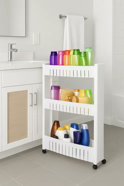 Этажерка Leobert Slim 3-уровневая на колесах