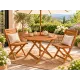 Image 6 for Садовий стіл Costway Patio дерев'яний з отвором для парасолі