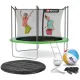 Image 1 for Батут Hop-Sport 10ft (305см) зелений з внутрішньою сіткою
