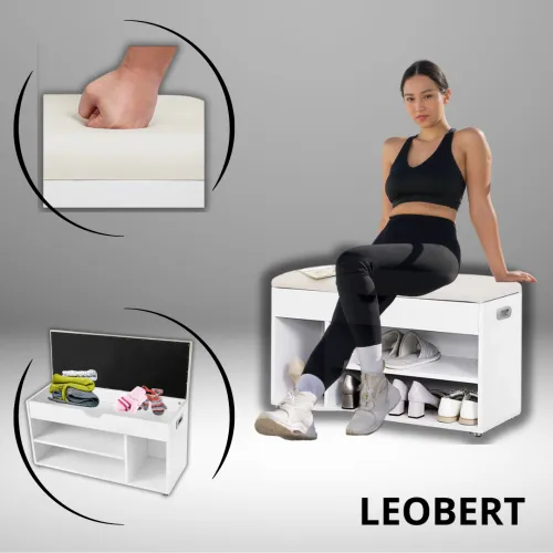 Банкетка для обуви с выдвижным ящиком