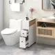 Image 5 for Вузька шафа-пенал (карго) Costway Rolling Slim на колесах 19см білий