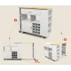 Image 5 for Кухонный остров 2 в 1 Costway Rubber двухсторонний складной