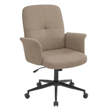 Офісне крісло Di Volio Parmo з м'якими підлокітниками, коричневий