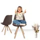 Image 7 for Стул Saida Jumi в скандинавском стиле с деревянными ножками коричневый