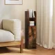 Image 5 for Пенал-шкаф для ванны Costway SlimBath Cabinet напольный с полками и дверцей коричневый