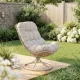 Image 7 for Крісло-кокон садове обертове Di Volio Melia компактне для балкона бежевий