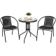 Image 2 for Садові меблі Chomik BISTRO стіл та 2 стільці чорний
