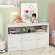 Image 2 for Дитячий комод Costway Toy Storage Sideboard для іграшок та книг з шухлядами та дверцятами білий