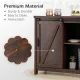 Image 9 for Кухонный комод-буфет Costway Sideboard с амбарной раздвижной дверцей лофт рустик