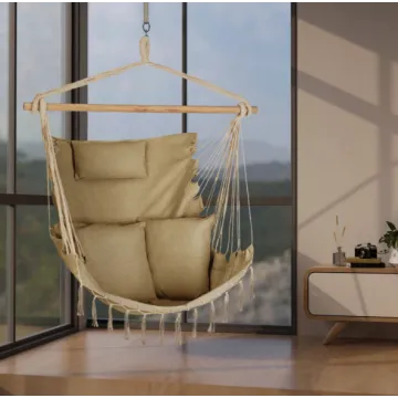 Бразильське крісло - гамак Outtec Boho Sois XXL бежевий