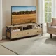 Image 1 for Тумба под телевизор Leobert Kamila в стиле Loft с 3 ящиками натуральный
